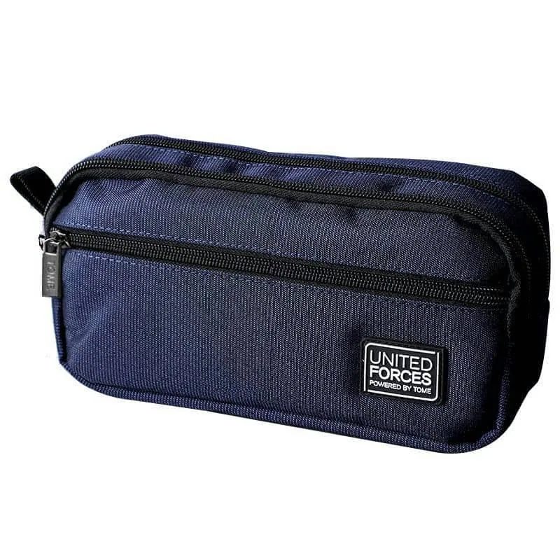 Pencil Case with Separate Front Zip Pocket FPC-004 by Feima Bag
