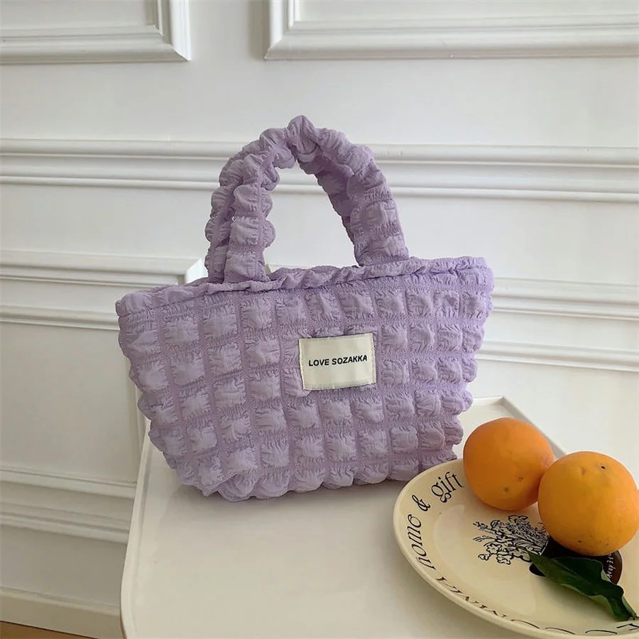 Textured Mini Tote with Gathered Handles FBB-011 by Feima Bag
