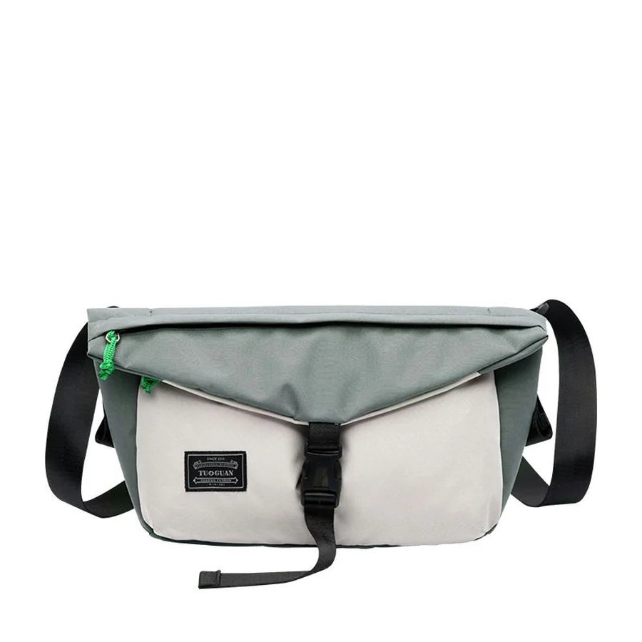 Two-Tone Shoulder Bag with Pointed Clip Flap FE-097 by Feima Bag