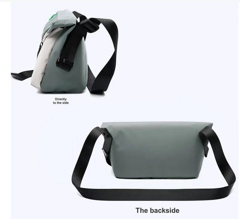 Two-Tone Shoulder Bag with Pointed Clip Flap FE-097 by Feima Bag