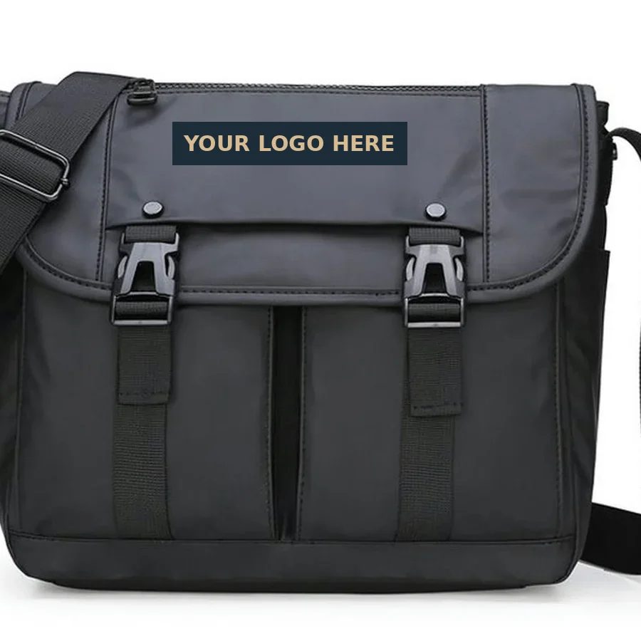 Square Flap Shoulder Bag with Twin Buckles FE-100 by Feima Bag