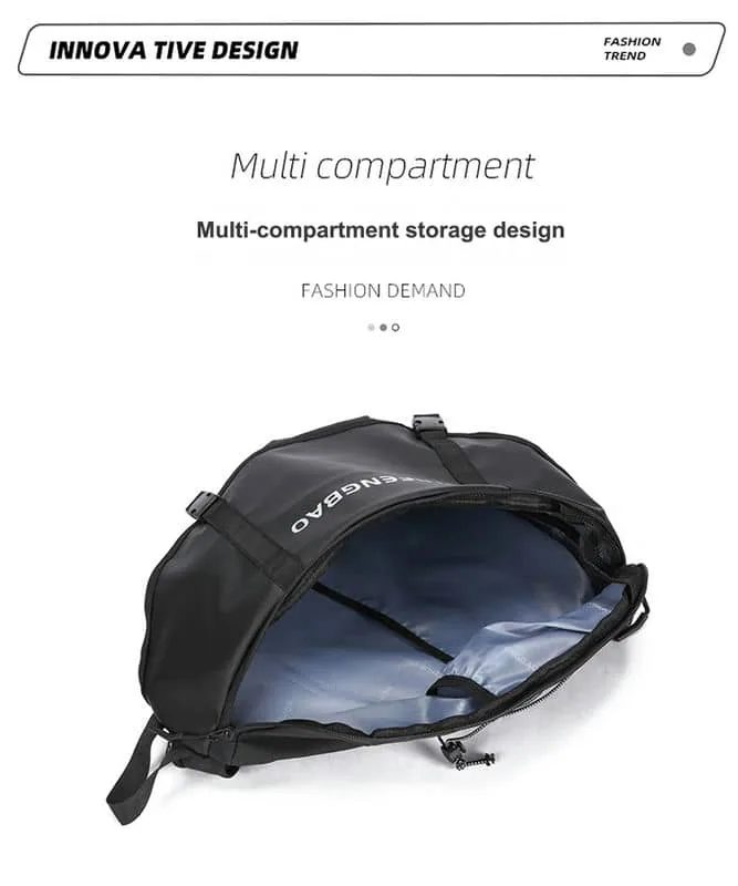 Teardrop bag with crossing buckle straps FE-126 by Feima Bag