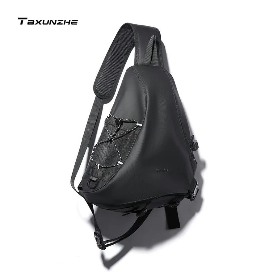 Asymmetric Sling Bag with Corded Side Holder FE-136 by Feima Bag