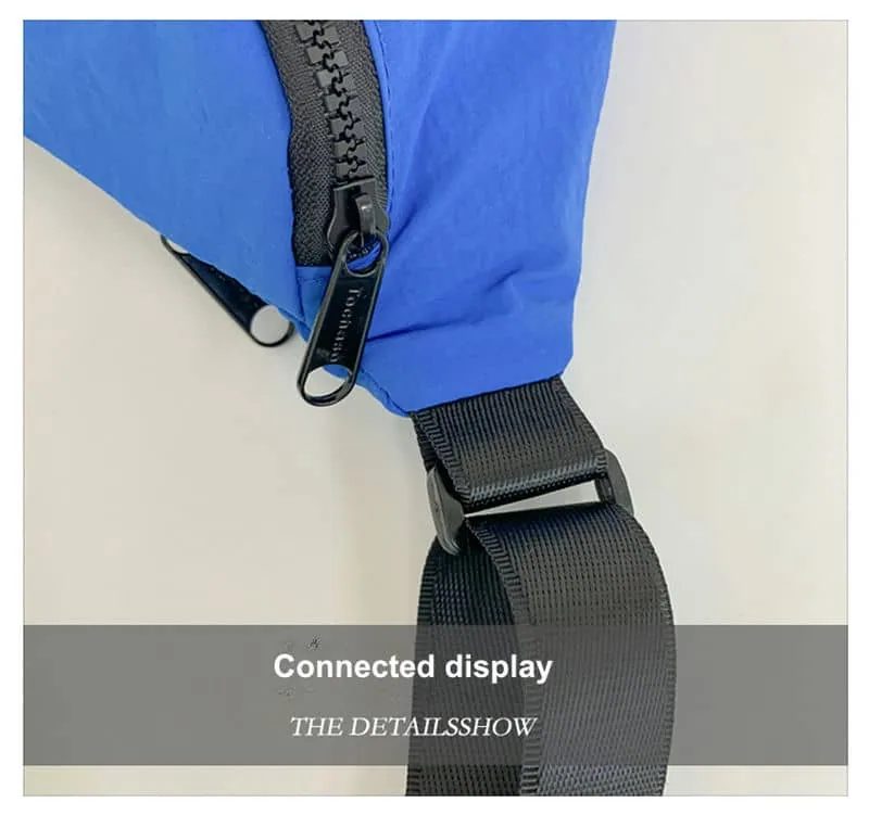 Nylon Waist Bag with Broad Front Pocket Flap FKS-002 by Feima Bag