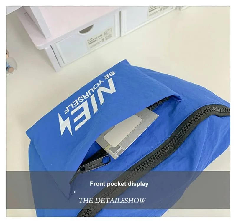 Nylon Waist Bag with Broad Front Pocket Flap FKS-002 by Feima Bag