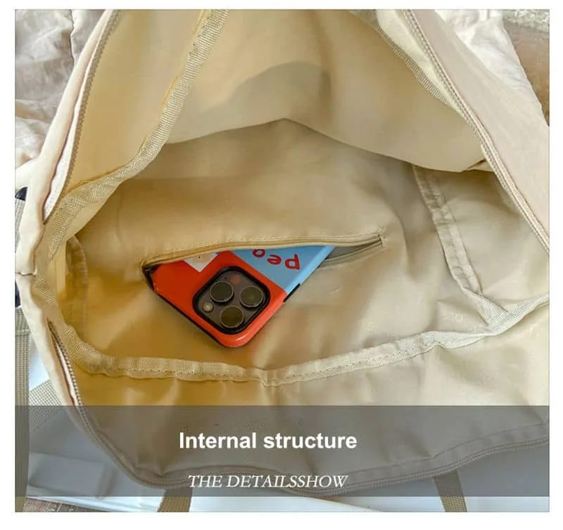 Tall Zip-Top Tote with Crossed Front Cord FKS-017 by Feima Bag