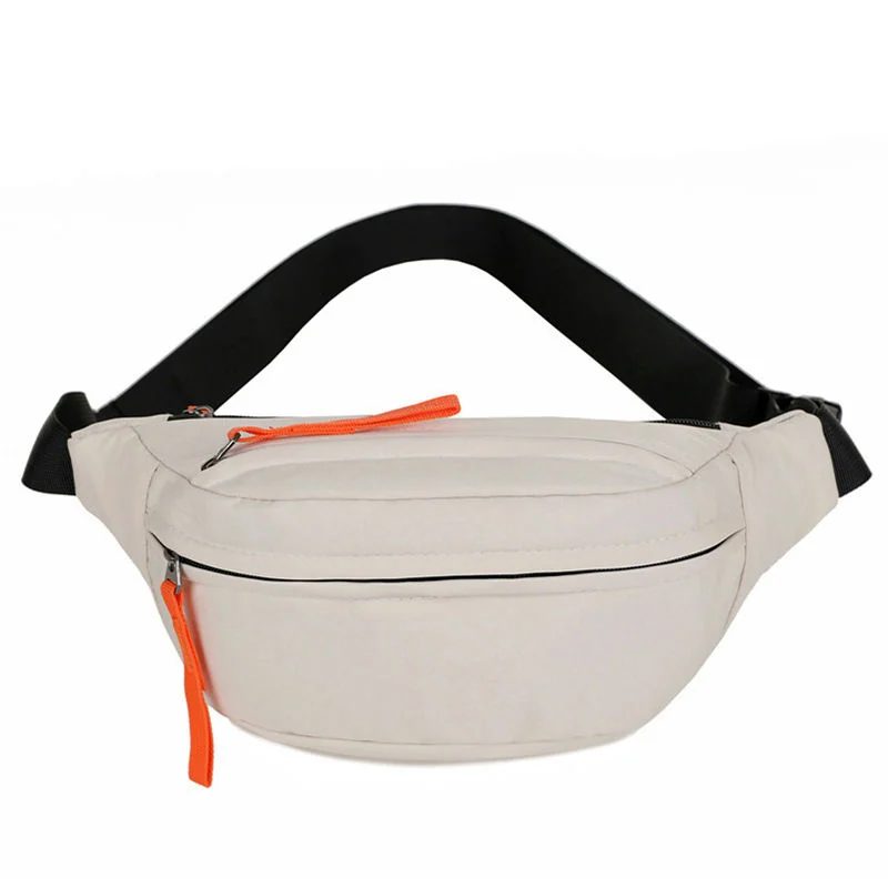 Curved belt bag with two front zip levels FE-095 by Feima Bag
