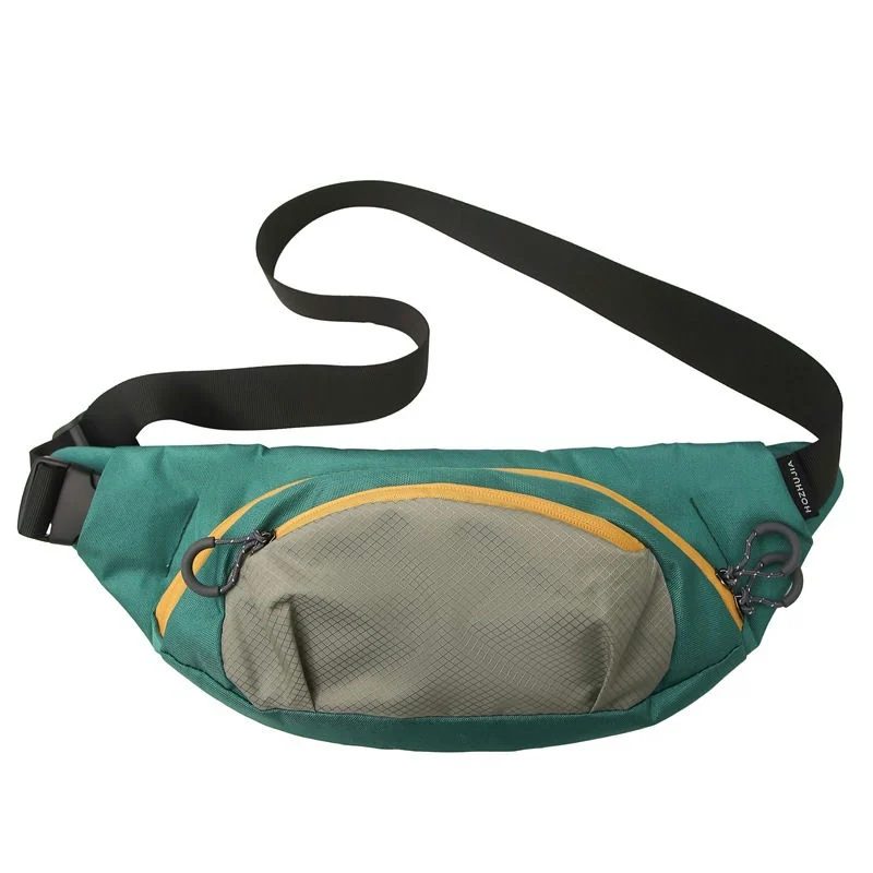 Colour-Block Belt Bag with Rounded Front Pocket FE-118 by Feima Bag