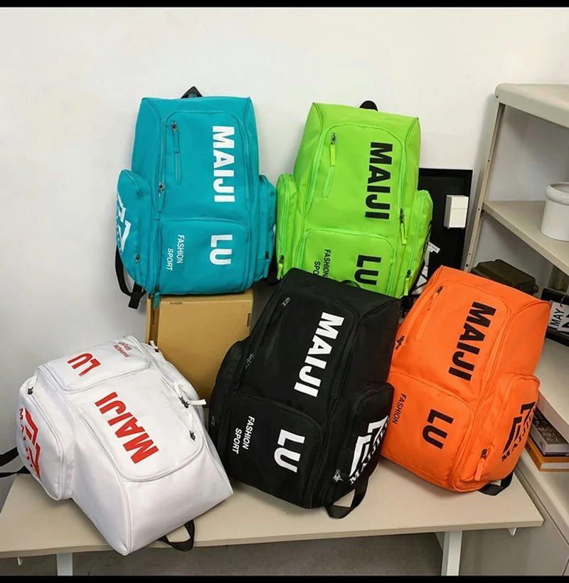 Rectangular Sports Backpack with Stacked Zip Pockets FF-183 by Feima Bag