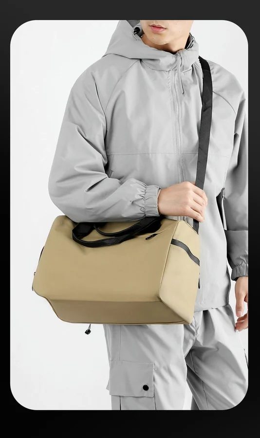 Duffel Bag with Front and End Zip Openings FS-012 by Feima Bag