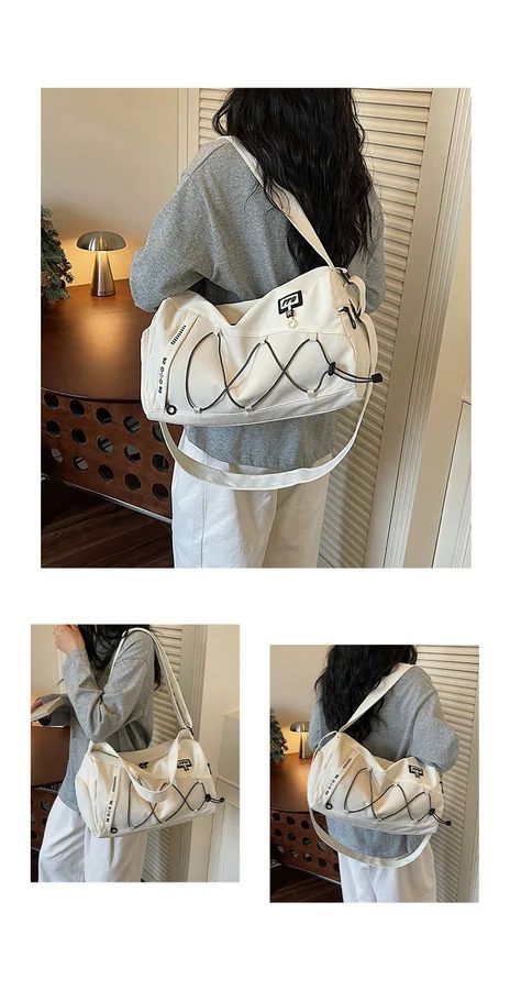 Compact Sports Duffel with Laced Front Panel FS-028 by Feima Bag