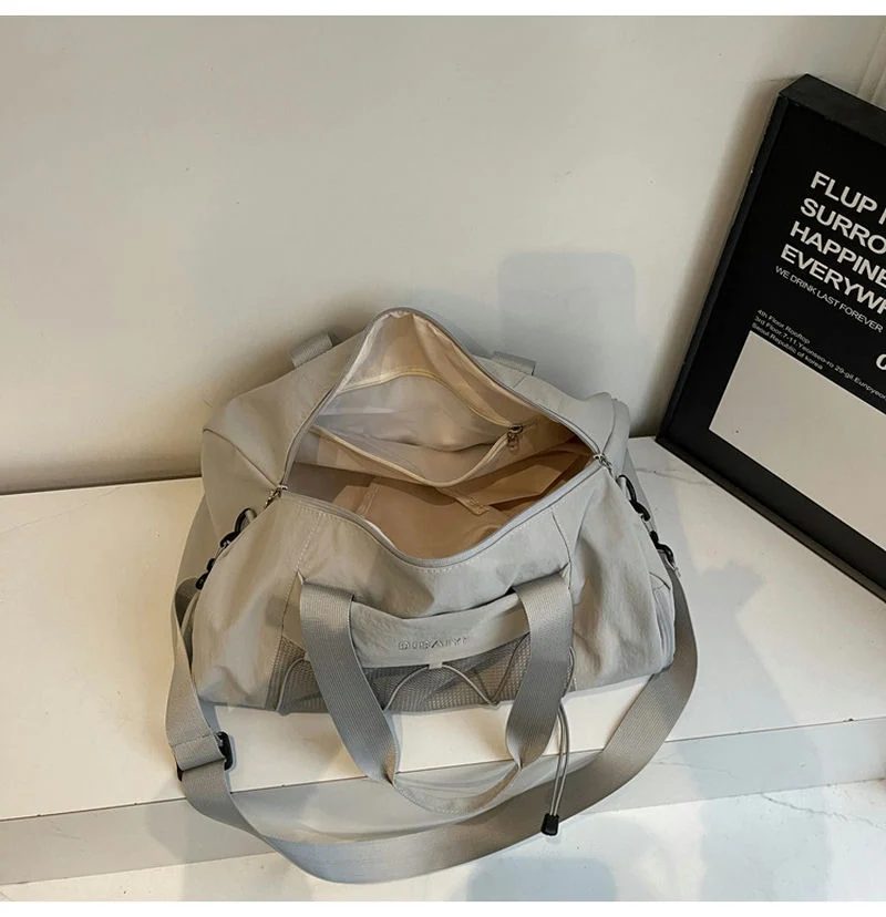 Sports Duffel with Front Mesh and Cord Detail FS-029 by Feima Bag
