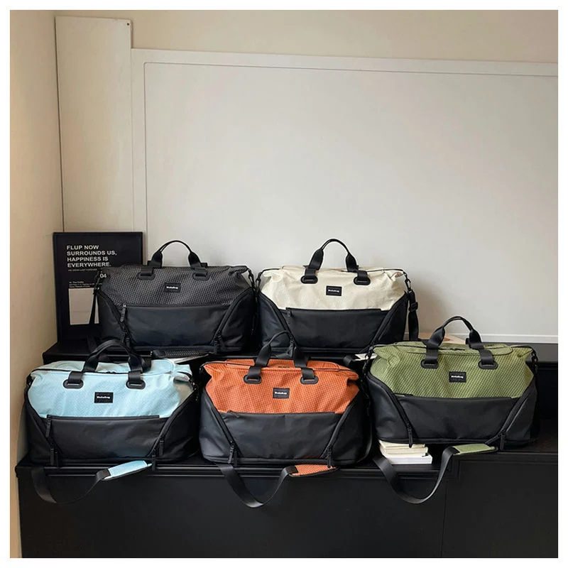 Sports Tote with a Contrast Base and Angled Zip Pockets FS-032 by Feima Bag