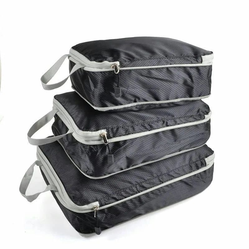 Three Piece Packing Cube Set with Light Trim FJ-037 by Feima Bag