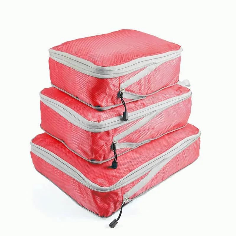 Three Piece Packing Cube Set with Light Trim FJ-037 by Feima Bag