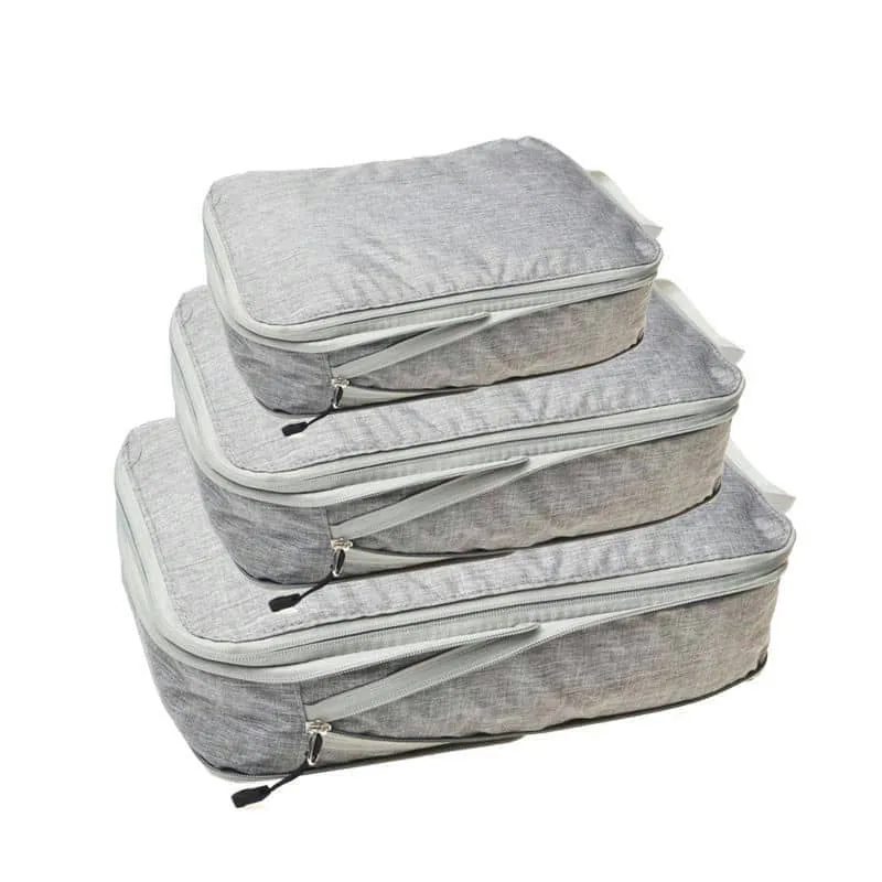 Three Piece Packing Cube Set with Light Trim FJ-037 by Feima Bag