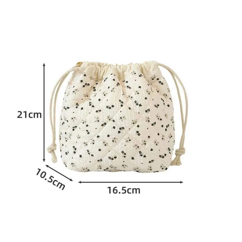 Soft Floral Drawstring Storage Bag FJ-083A by Feima Bag