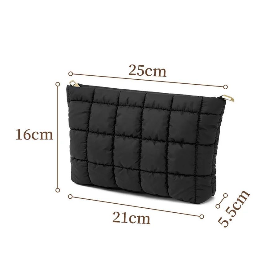 Quilted Nylon Zip Pouch FJ-085A by Feima Bag