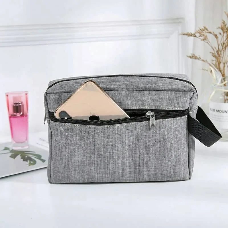 Toiletry Pouch with Front Zip Pocket and Side Handle FJ-095A by Feima Bag