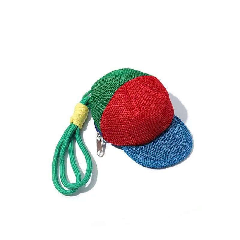 Mesh Cap-Shaped Mini Pouch with Cord Loop FZ-004A by Feima Bag