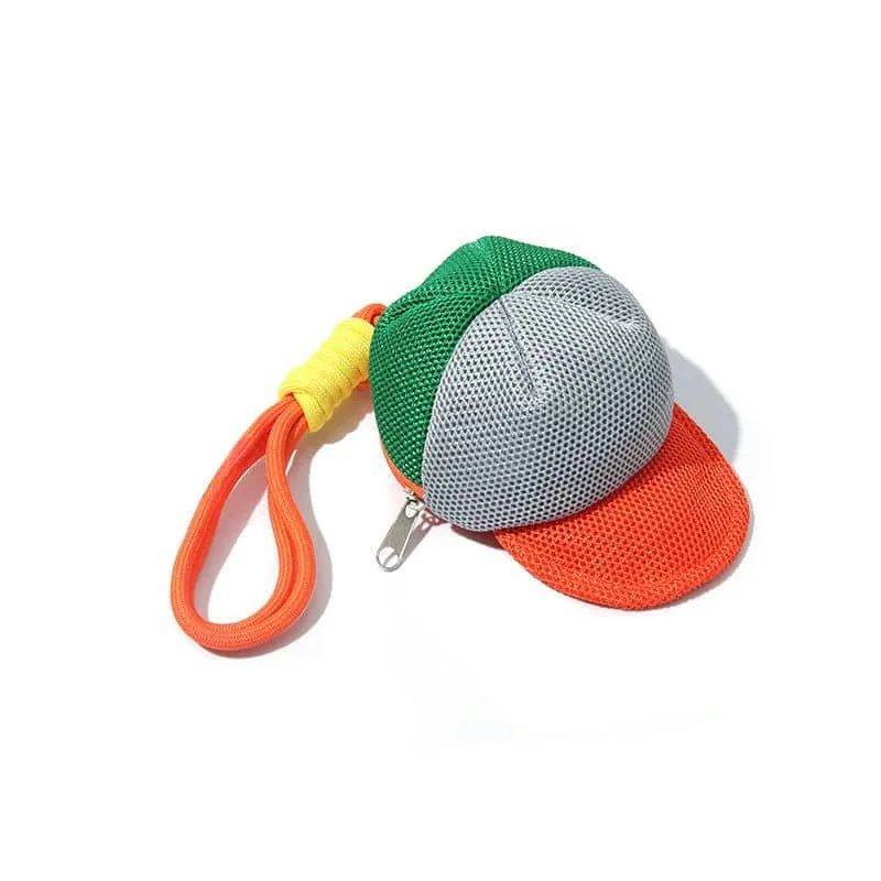 Mesh Cap-Shaped Mini Pouch with Cord Loop FZ-004A by Feima Bag