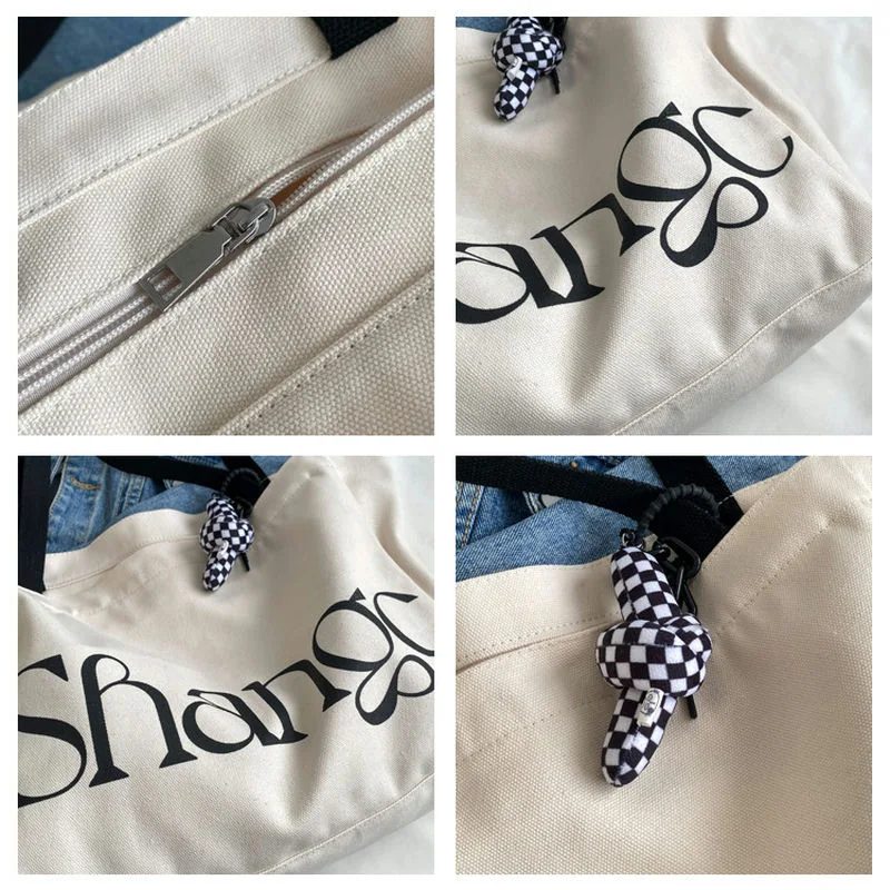 Printed Canvas Shoulder Tote FH-094 by Feima Bag