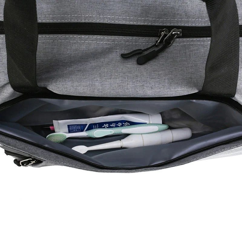 Travel Duffel with Curved Front Zip and Shoe Opening FC-030 by Feima Bag