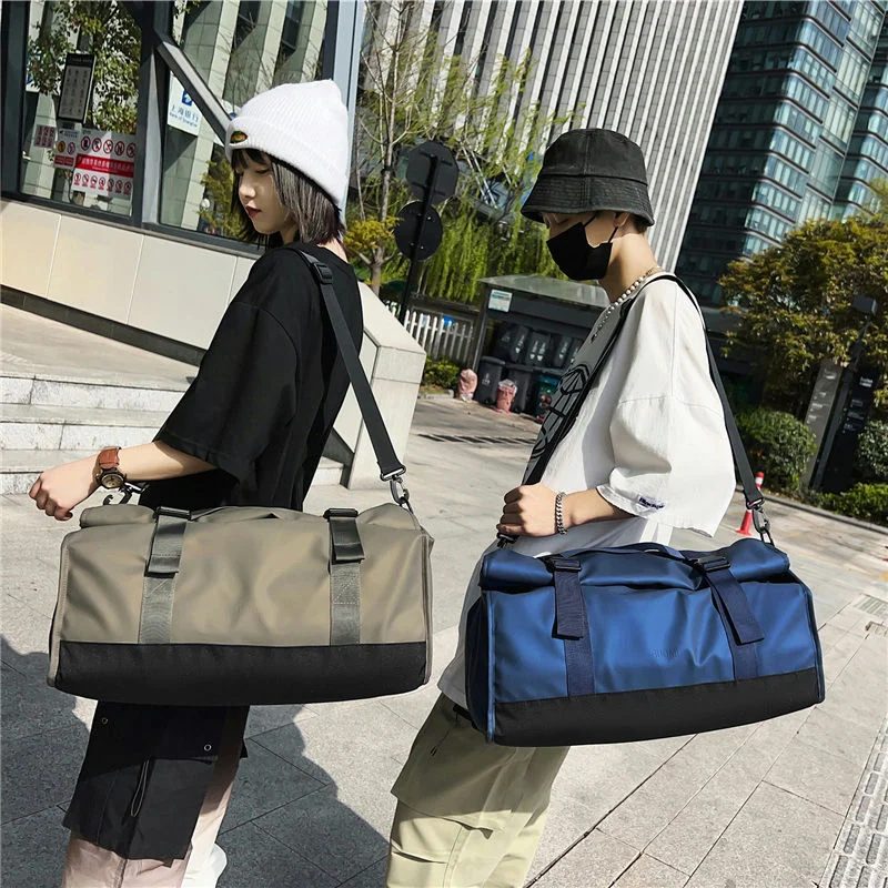 Soft PU Travel Bag with Twin-Buckle Top FC-047 by Feima Bag