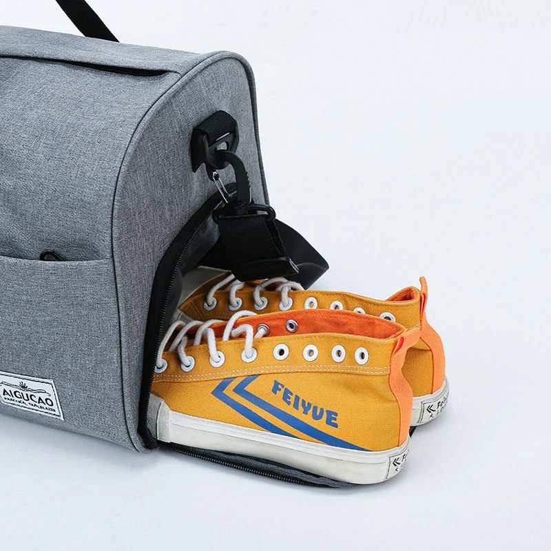 Travel Duffel with Shoe Compartment and Front Slip Pocket FC-055 by Feima Bag