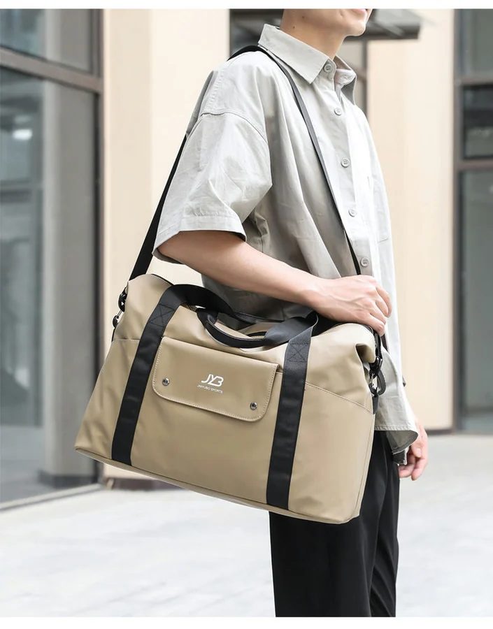 Tall Travel Tote with a Front Flap Pocket FC-077 by Feima Bag