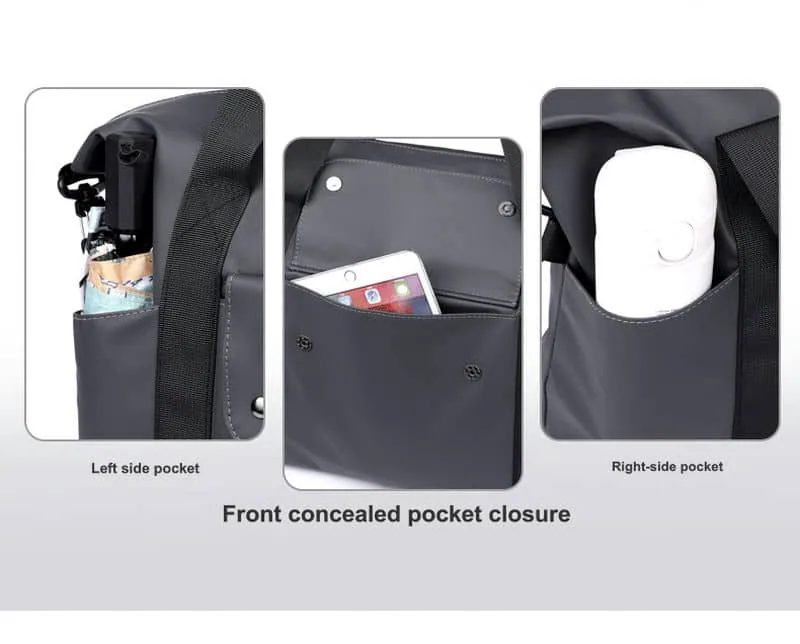 Tall Travel Tote with a Front Flap Pocket FC-077 by Feima Bag