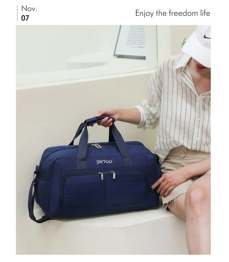 Sports Duffel with Quilted Front Pocket FC-079 by Feima Bag