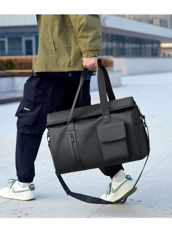 Soft PU Travel Bag with Front Flap Pocket FC-081 by Feima Bag