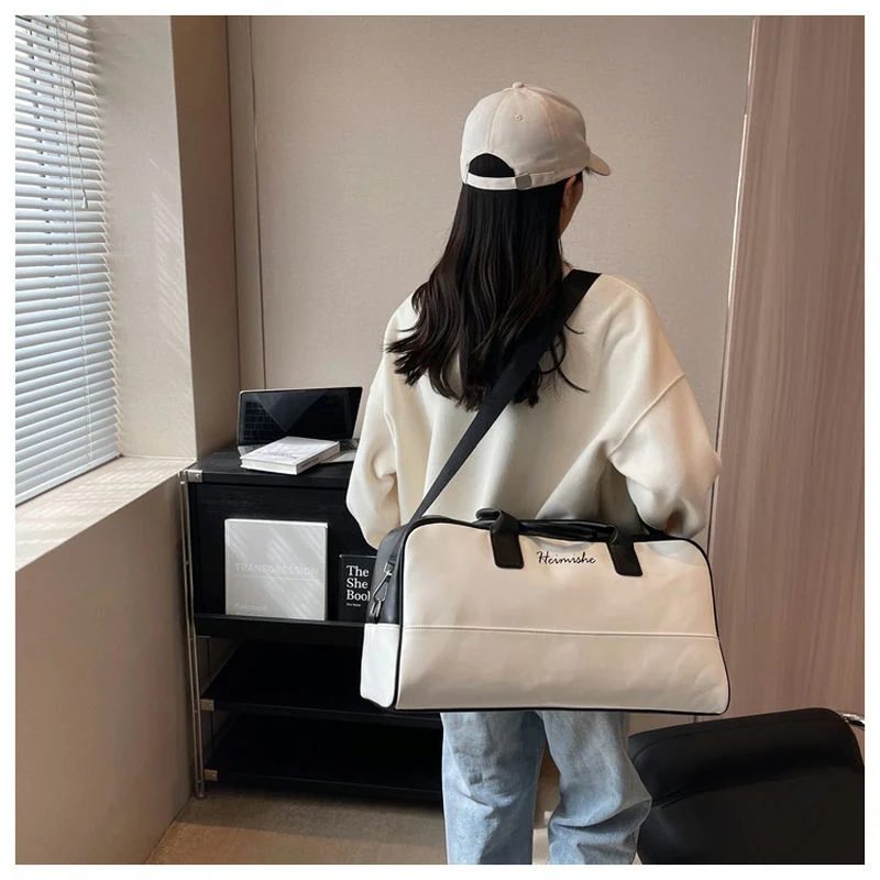 Two Tone PU Travel Duffel FC-082 by Feima Bag
