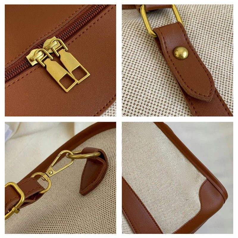 Canvas Travel Bag with Contrast Trim FC-087 by Feima Bag