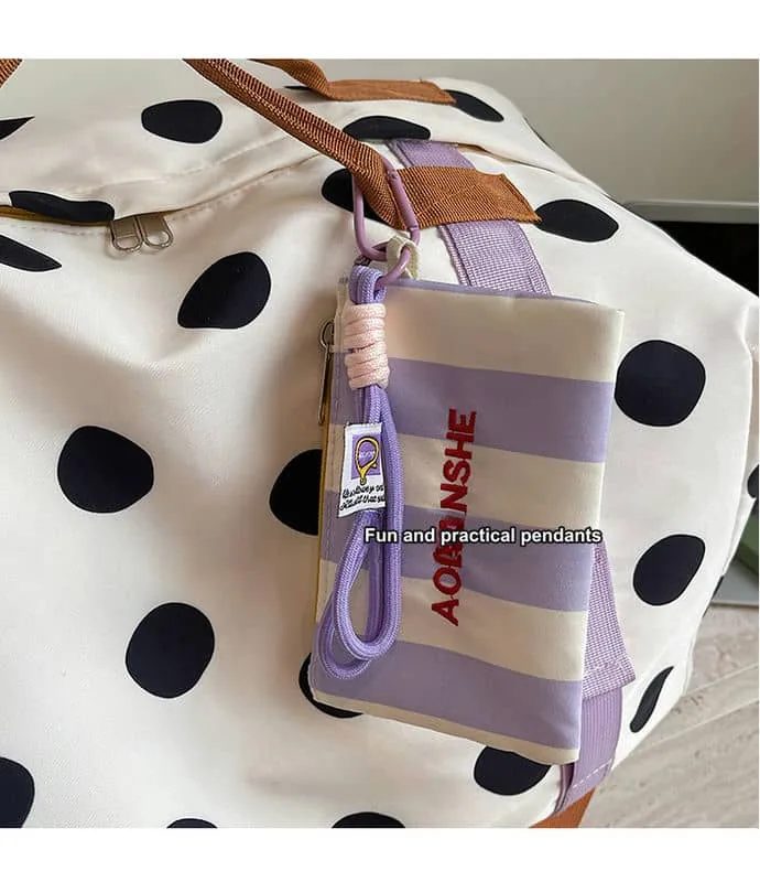 Patterned Travel Duffel with Contrast Webbing FC-100A by Feima Bag