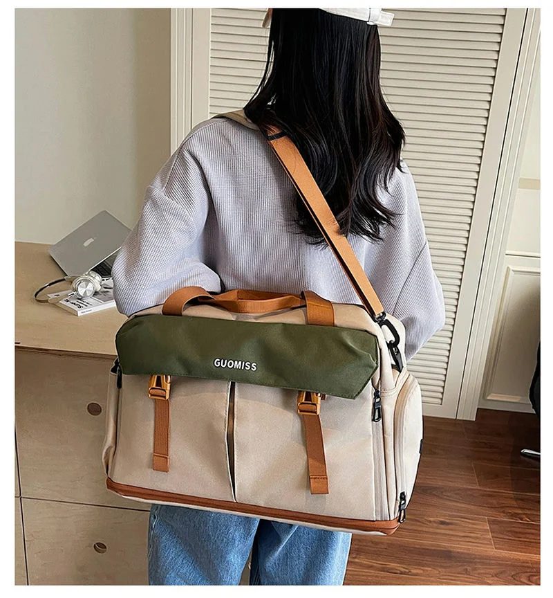 Colour Block Oxford Travel Bag FC-101A by Feima Bag