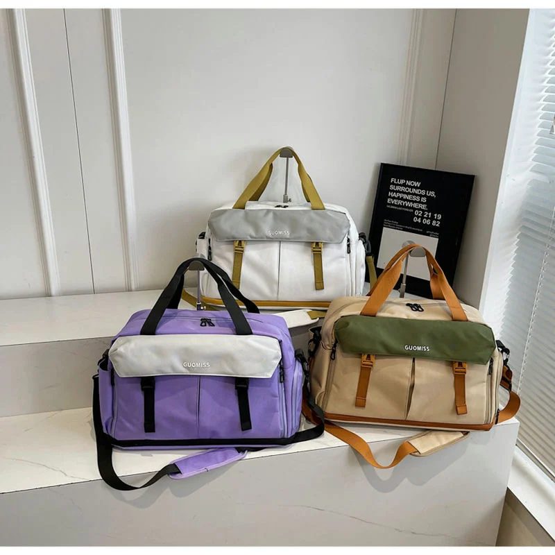 Colour Block Oxford Travel Bag FC-101A by Feima Bag