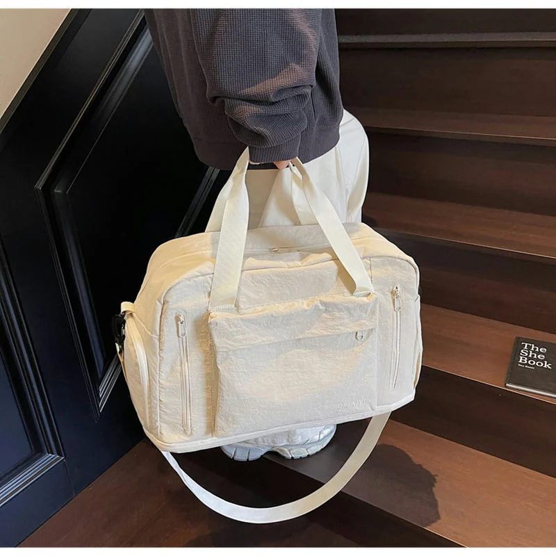 Travel Bag with Vertical Front Zips and Rear Luggage Band FC-110 by Feima Bag