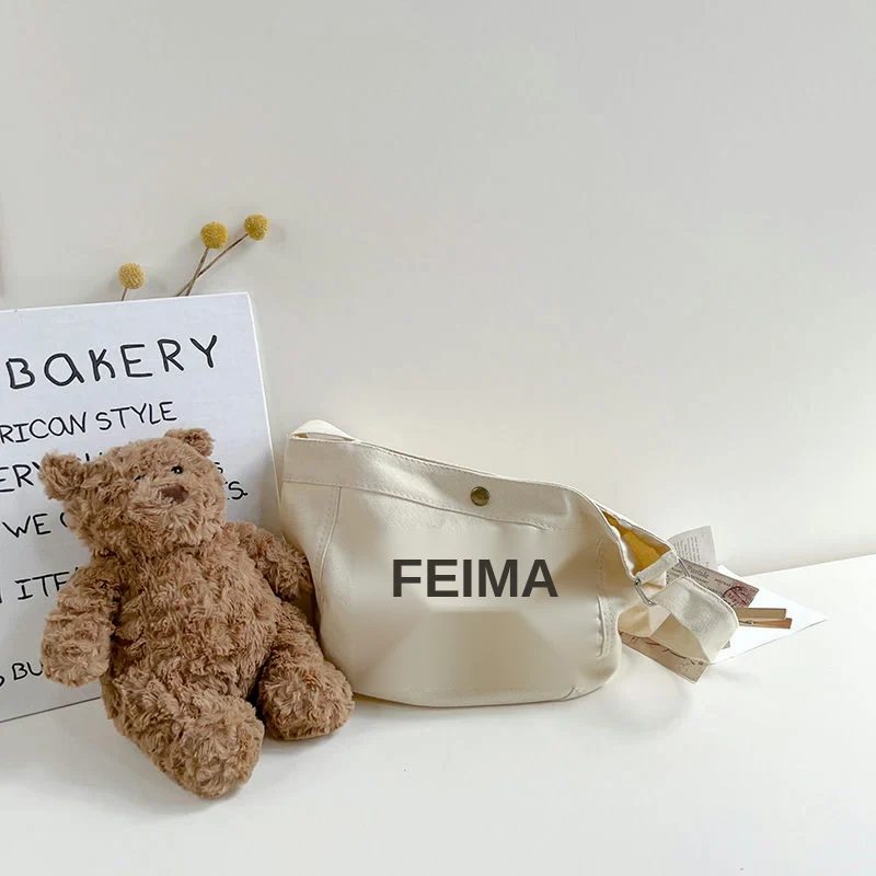 Canvas crossbody bag with centre press stud FKC-005 by Feima Bag