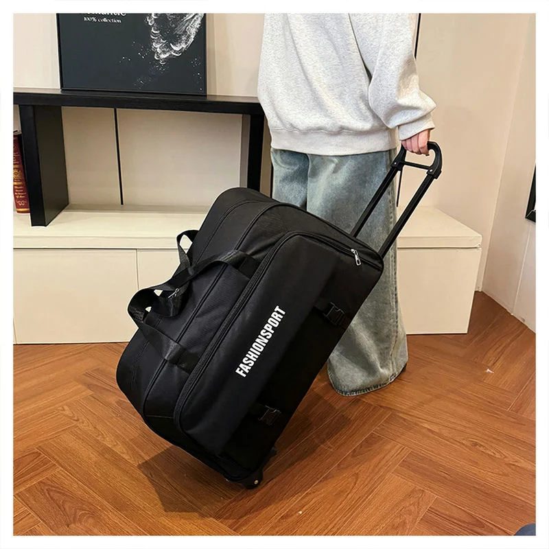 Rolling Travel Bag with Front Buckle Straps FTC-005 by Feima Bag
