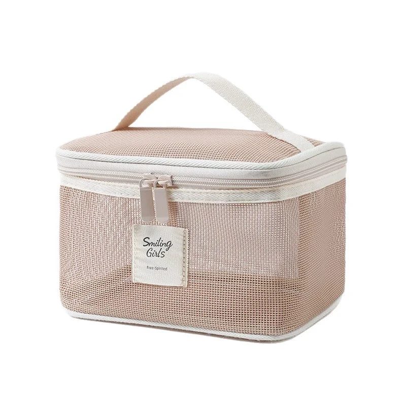 Mesh Cosmetic Case with Carry Handle FJ-081A by Feima Bag